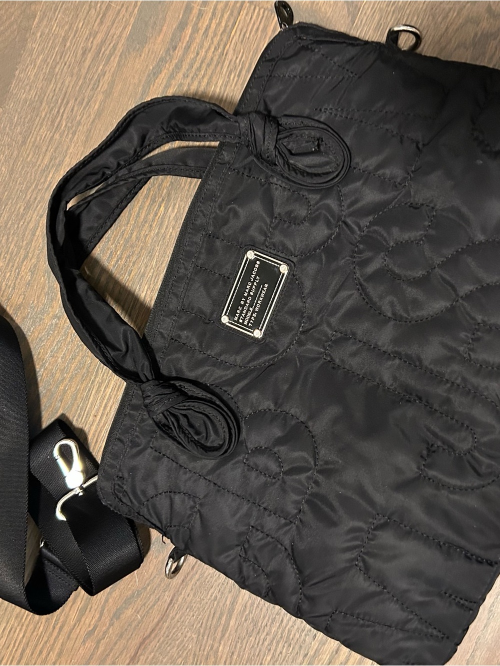 Marc by Marc Jacobs Quilted Tote Laptop Bag with Detachable Strap